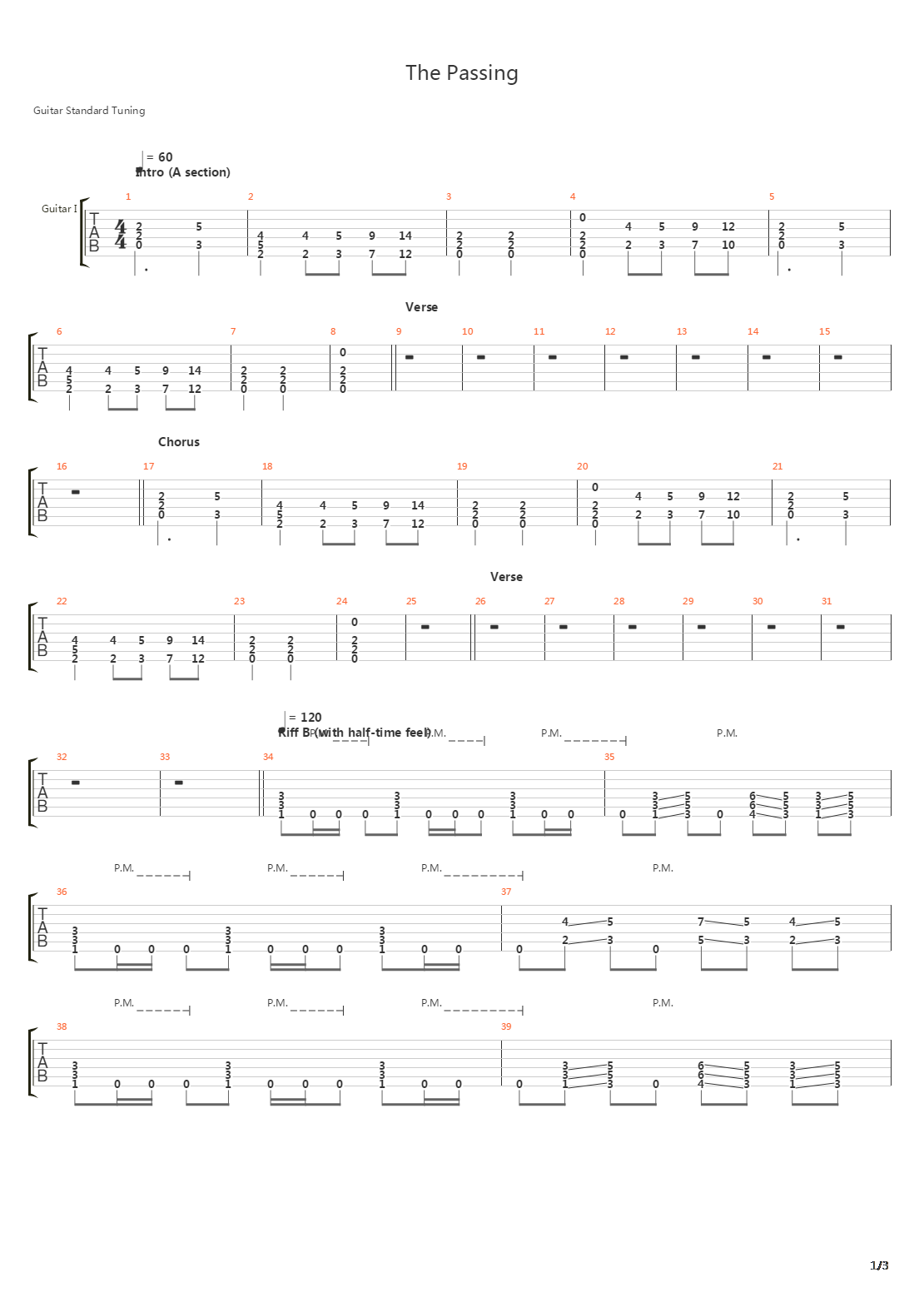 The Passing吉他谱