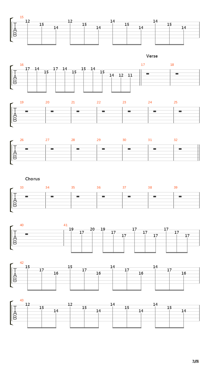 Year Of The Rat吉他谱