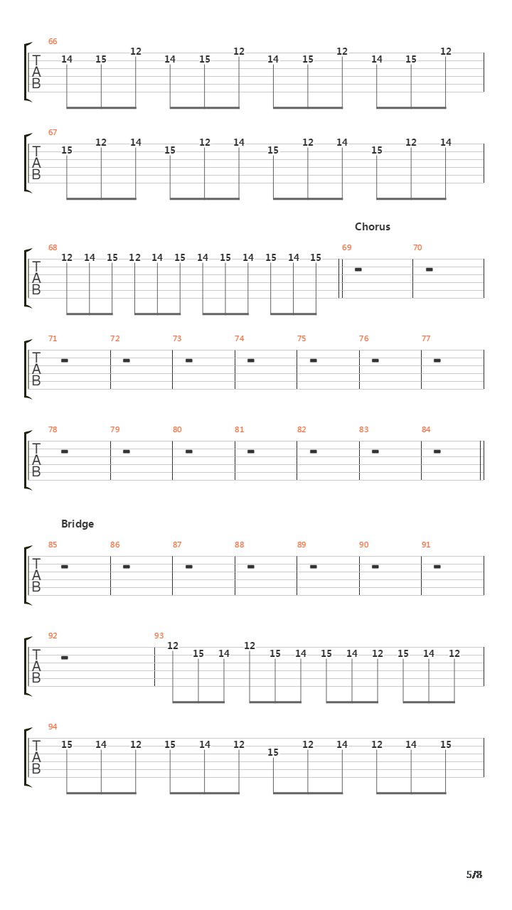 Year Of The Rat吉他谱