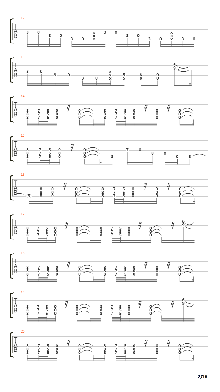 Returning Empty Handed吉他谱