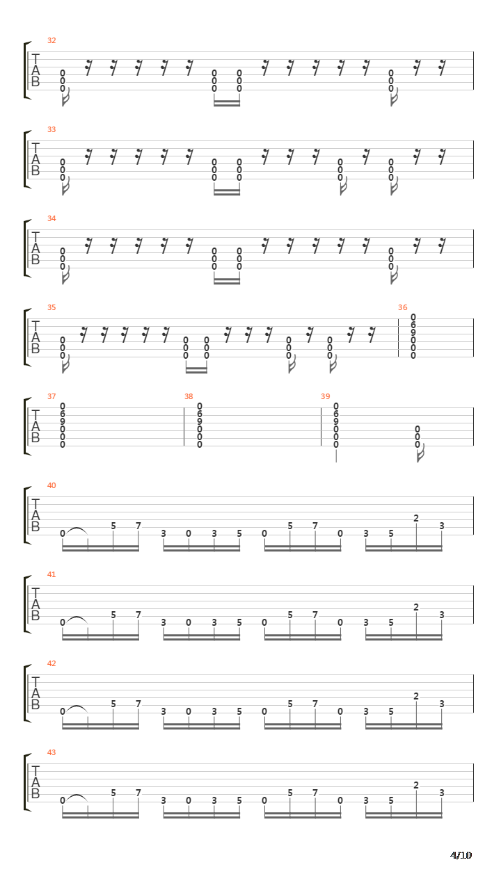 Returning Empty Handed吉他谱