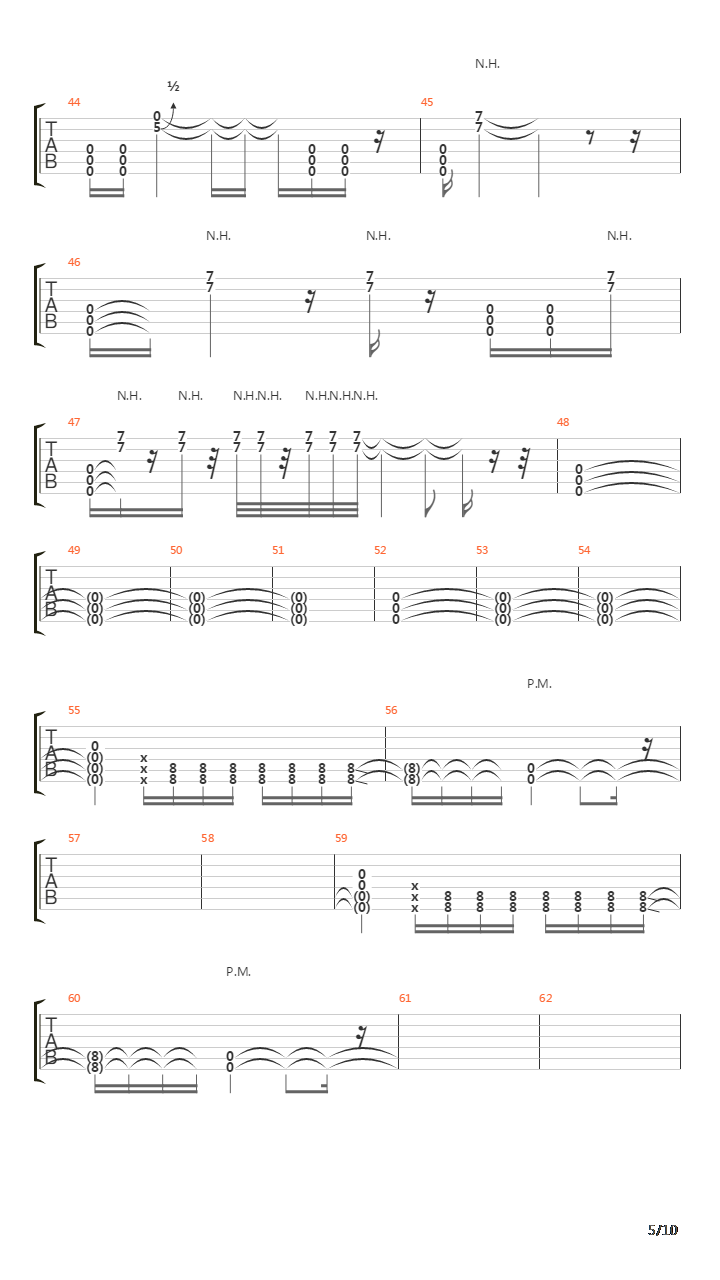 Returning Empty Handed吉他谱