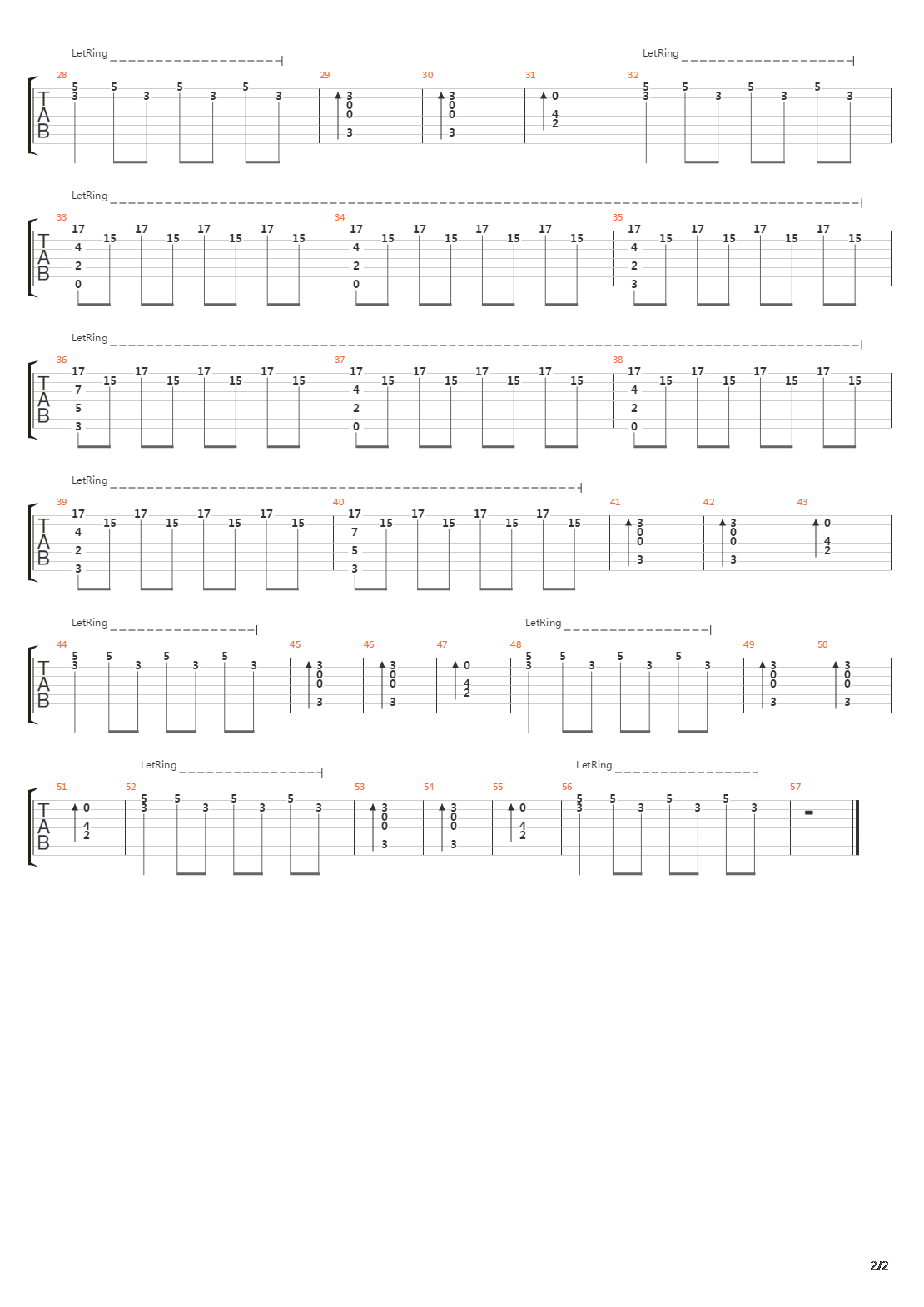 Aries吉他谱