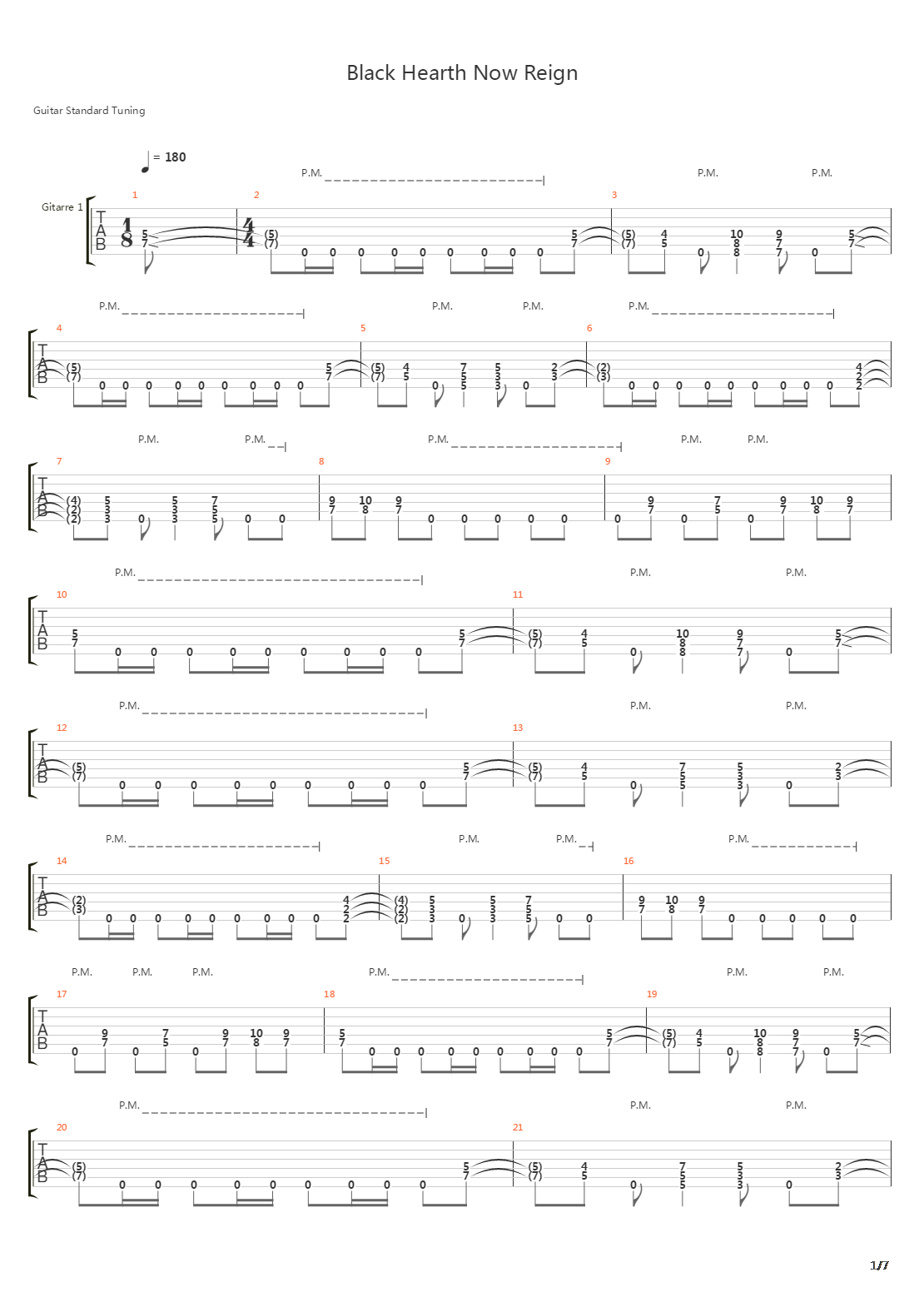 Black Hearts Now Reign吉他谱