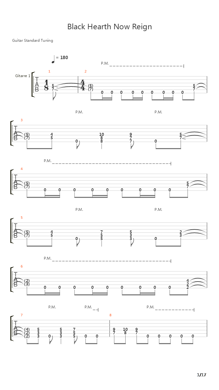 Black Hearts Now Reign吉他谱