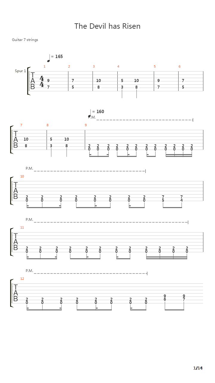 The Devil Has Risen吉他谱