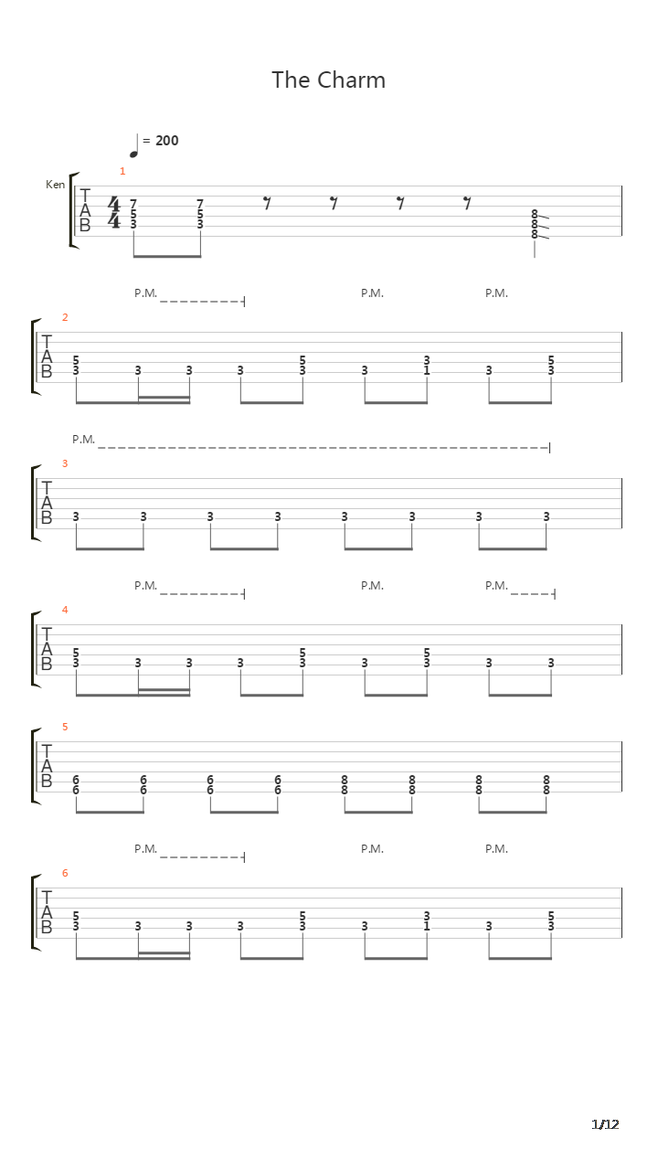 The Charm吉他谱