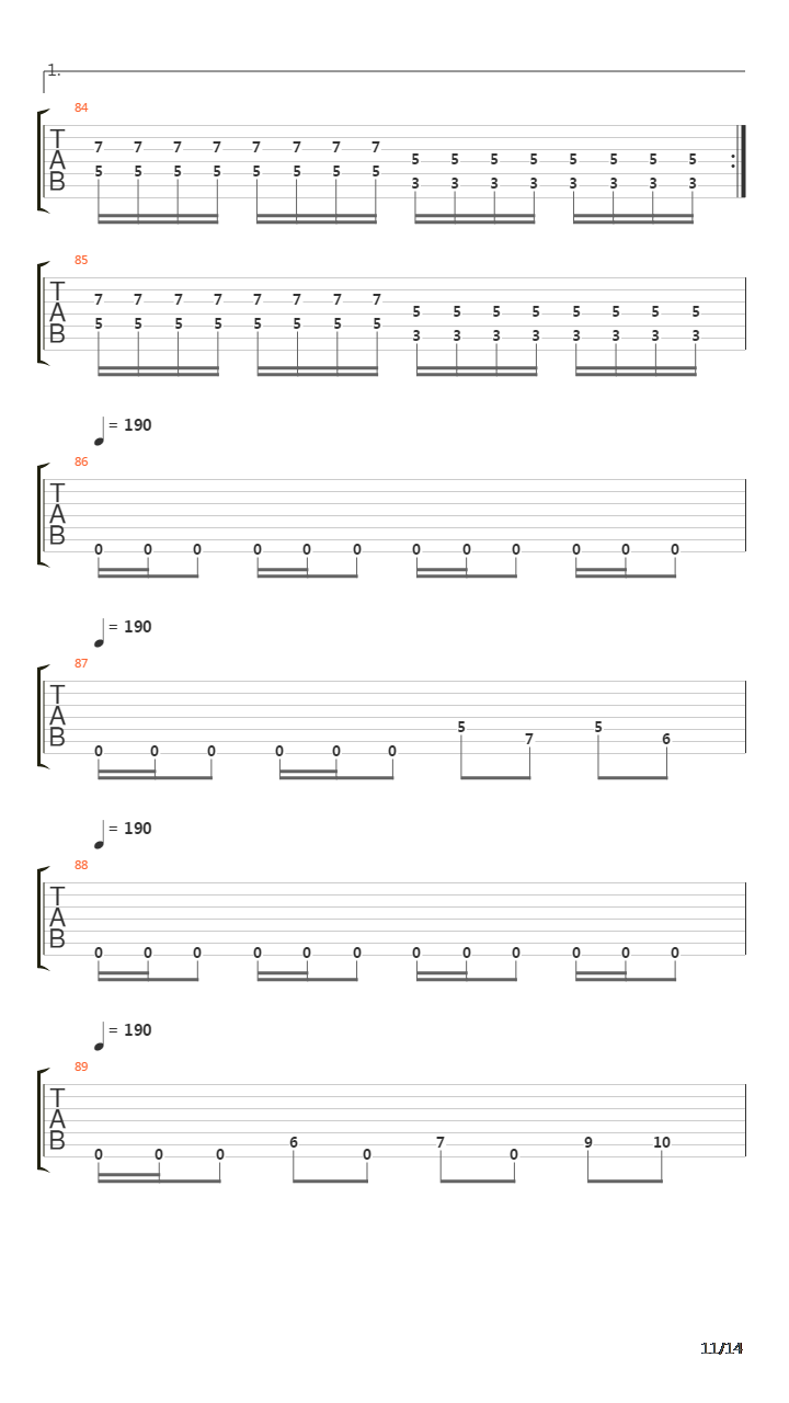 March Of The Mutes吉他谱