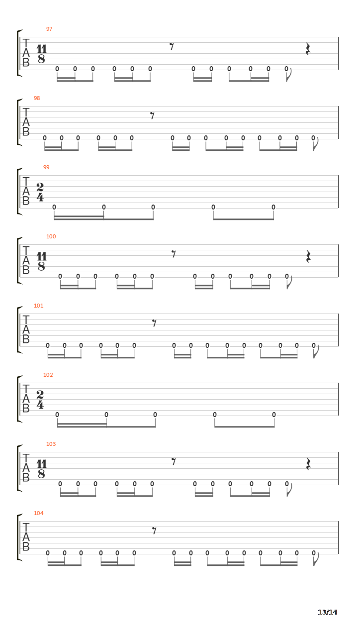 March Of The Mutes吉他谱