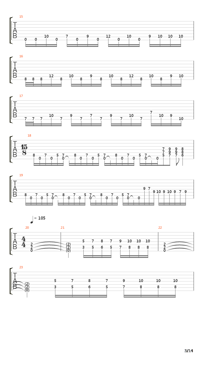 March Of The Mutes吉他谱