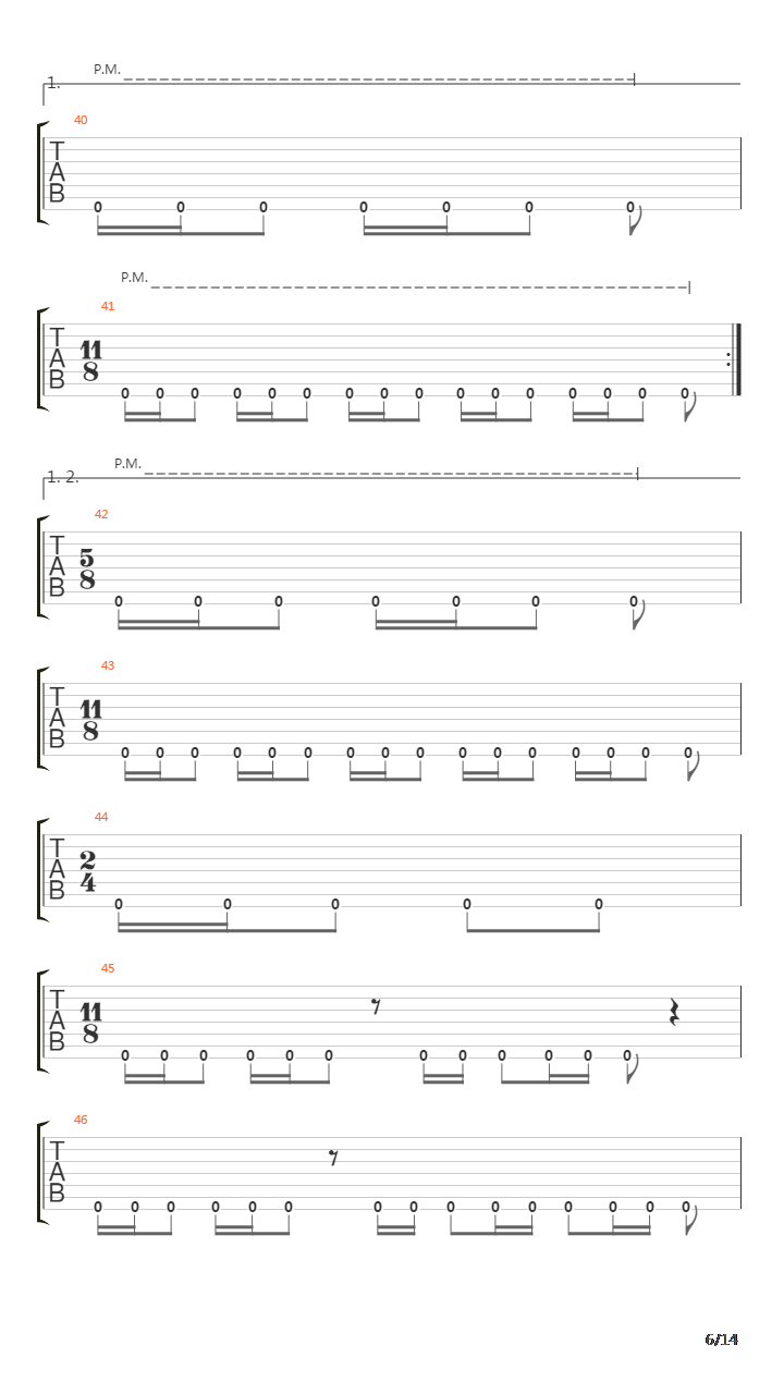 March Of The Mutes吉他谱