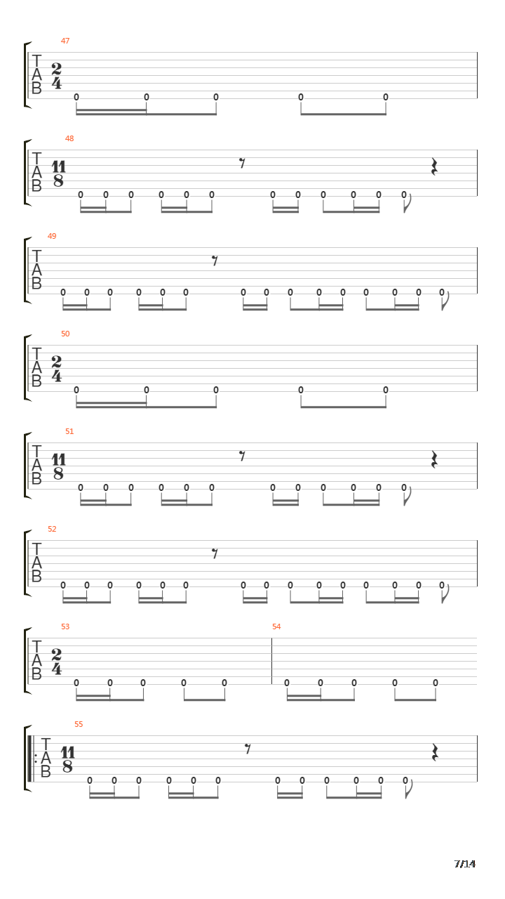 March Of The Mutes吉他谱