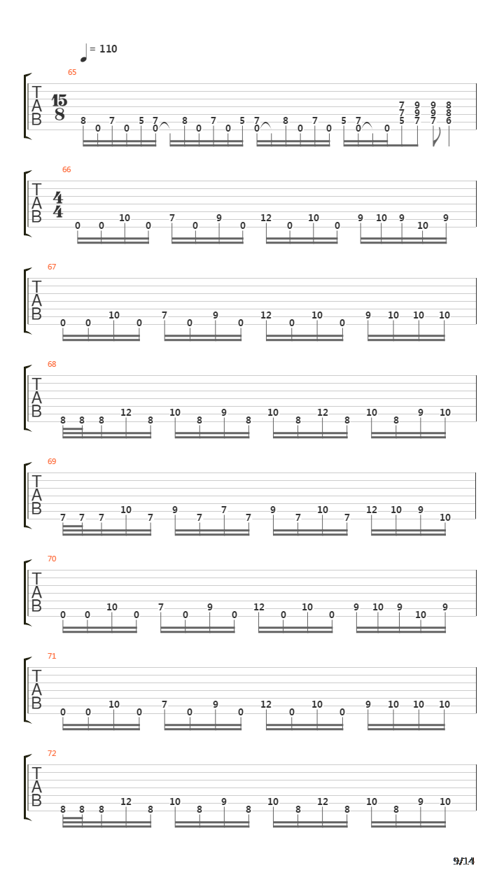 March Of The Mutes吉他谱