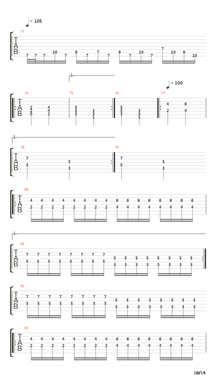 March Of The Mutes吉他谱