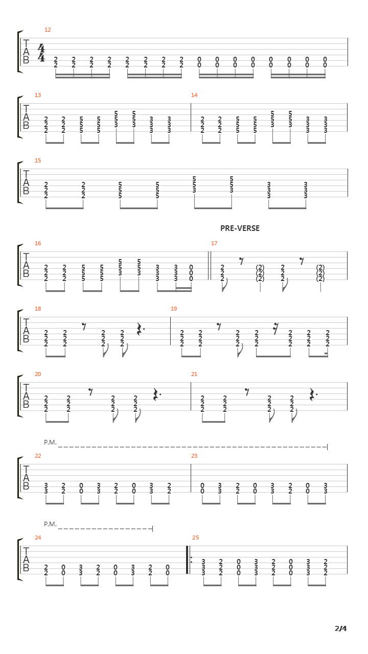 Choke Me吉他谱