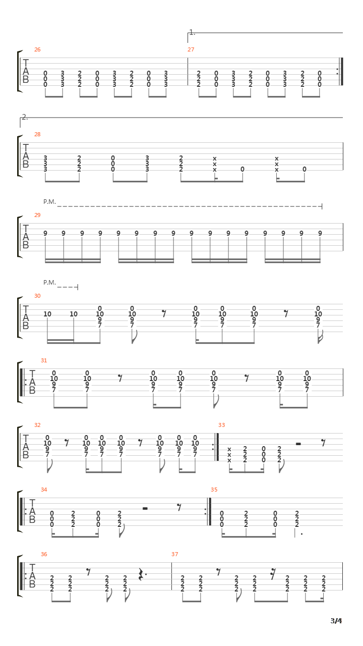 Choke Me吉他谱