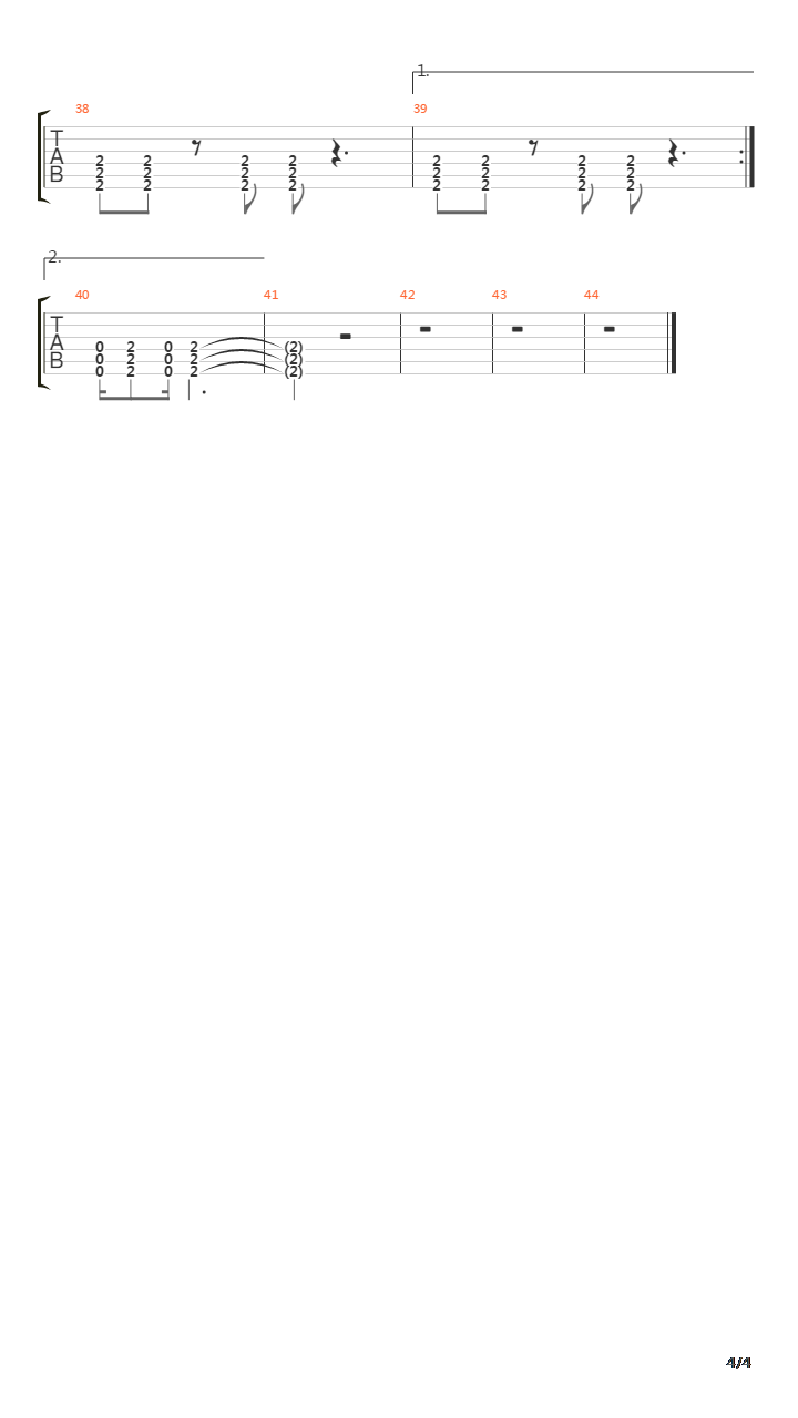 Choke Me吉他谱