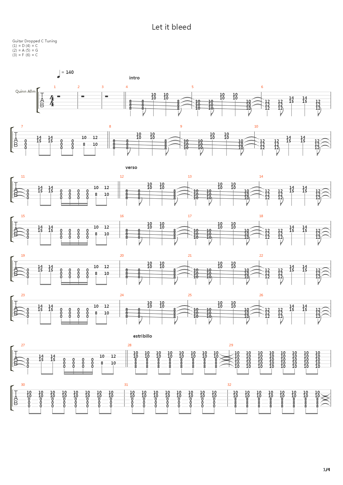 Let It Bleed吉他谱