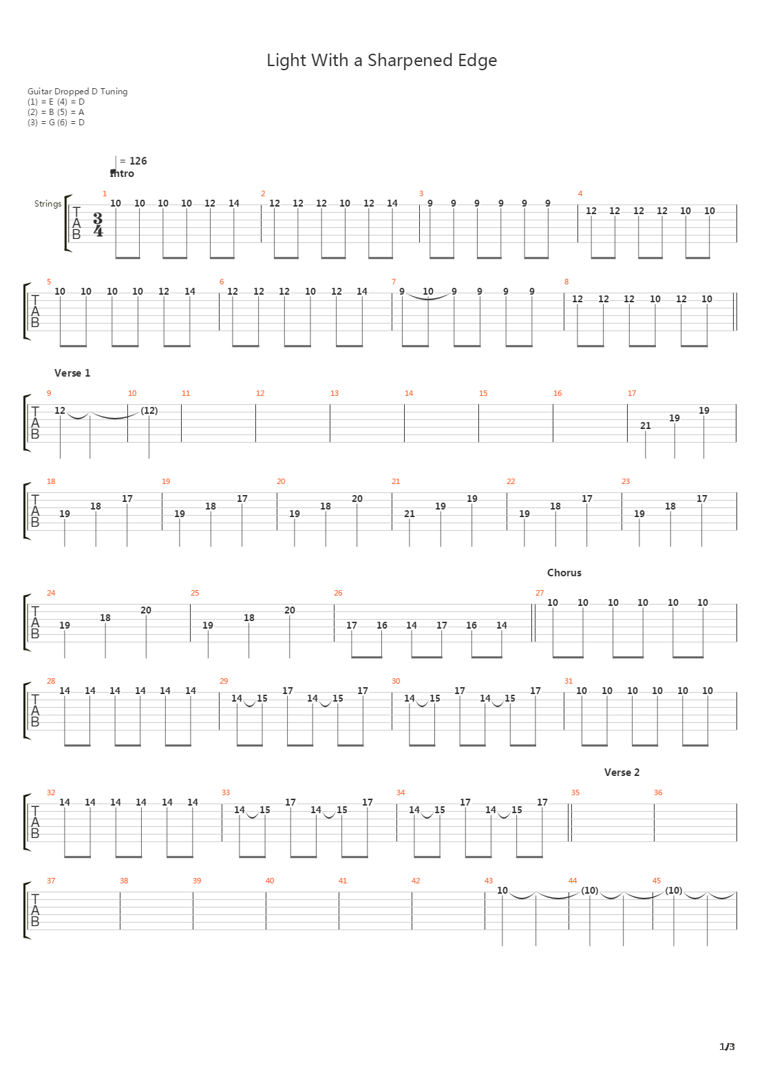 Light With A Sharpened Edge吉他谱
