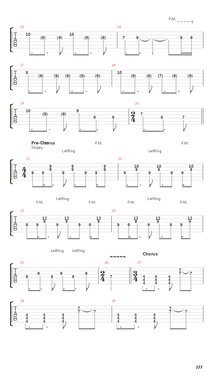 Sound Effects And Over Dramatics吉他谱