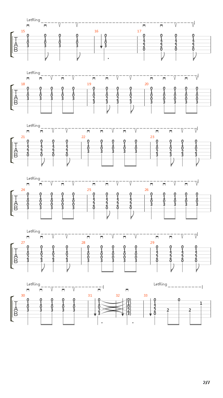 Tunnel吉他谱