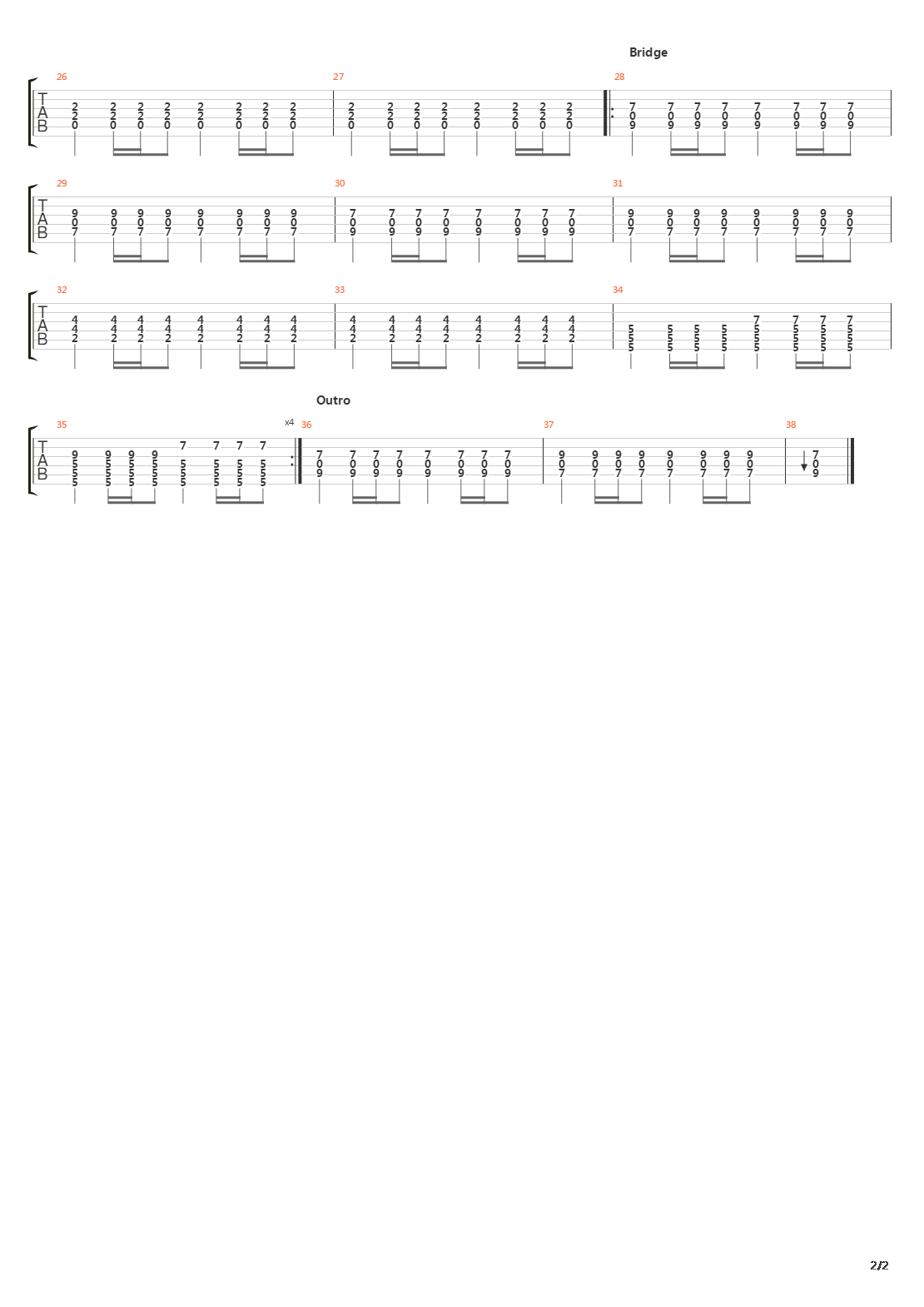 Cigarette吉他谱