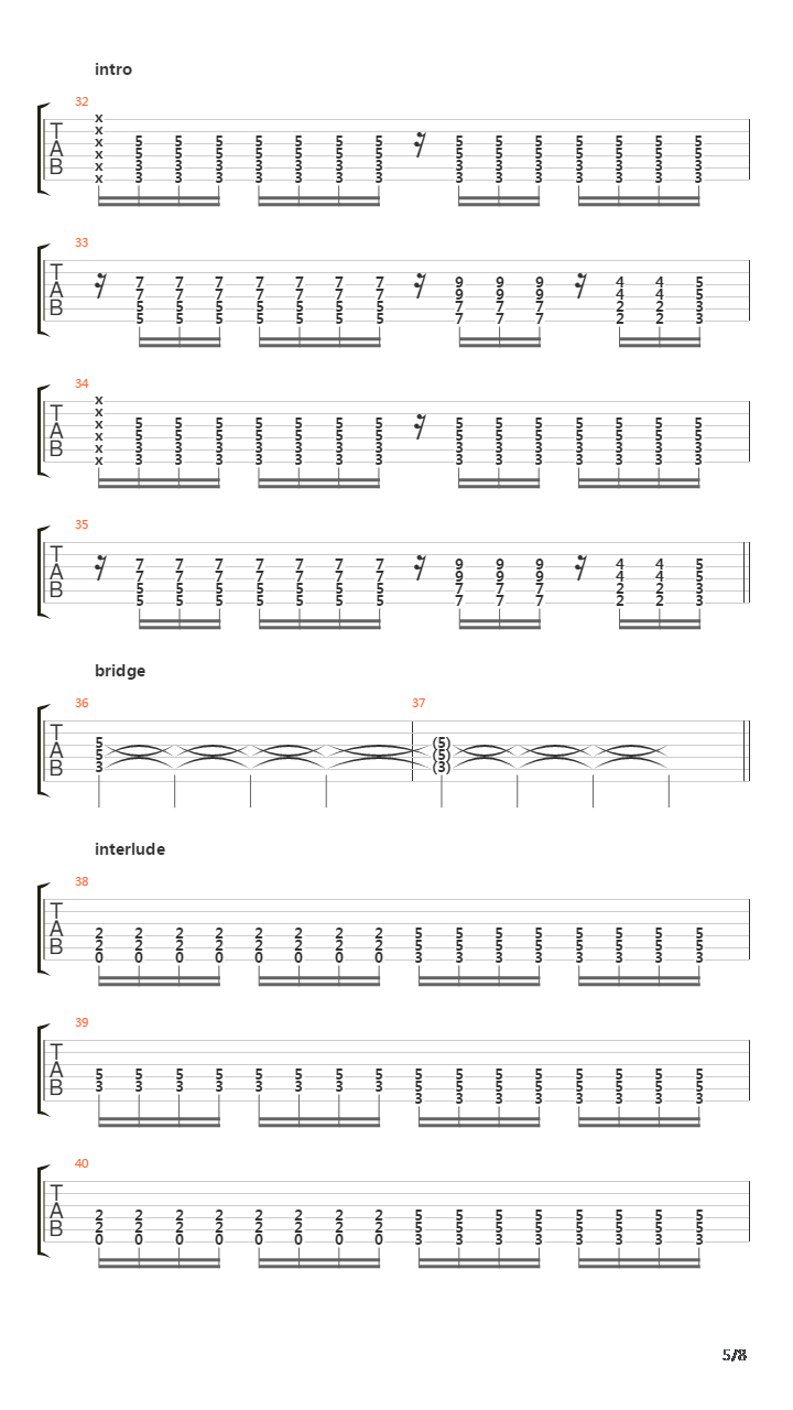 Fighting吉他谱