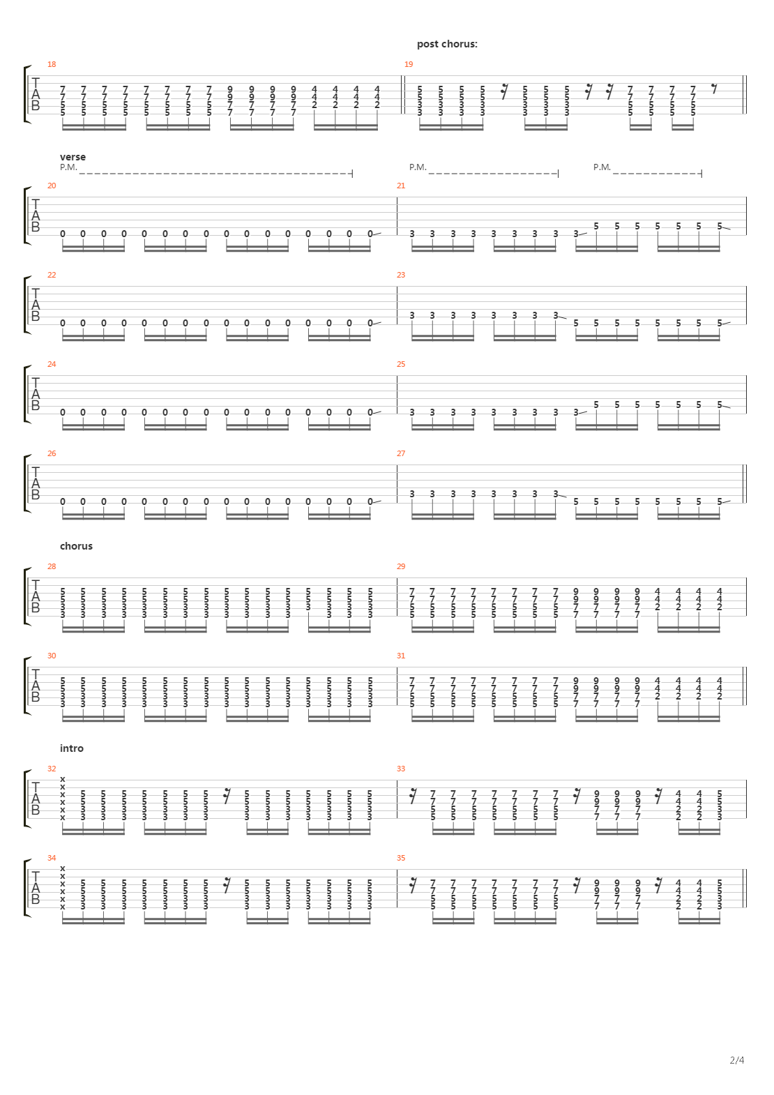 Fighting吉他谱