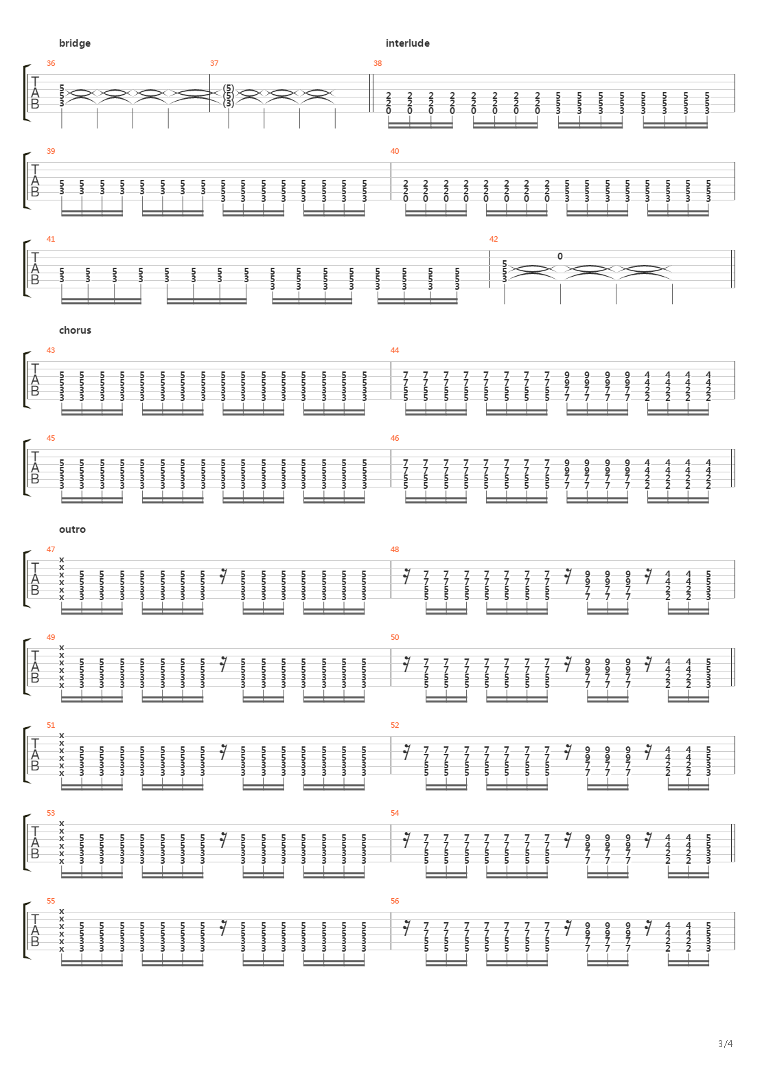 Fighting吉他谱