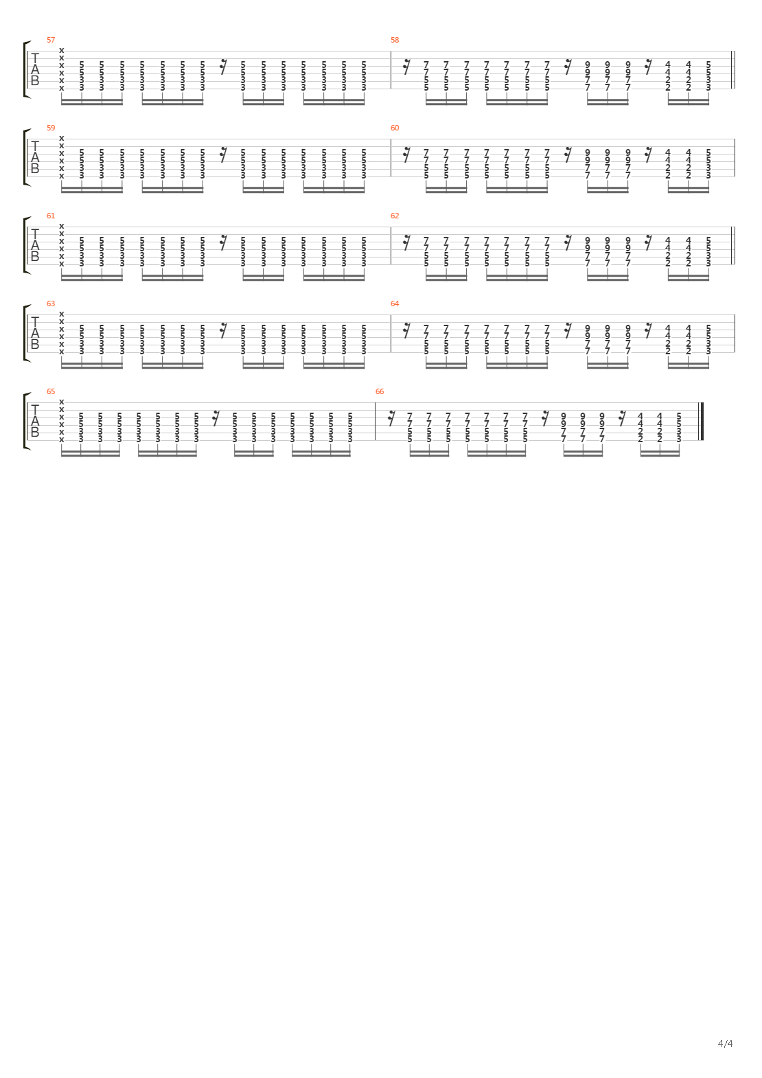 Fighting吉他谱