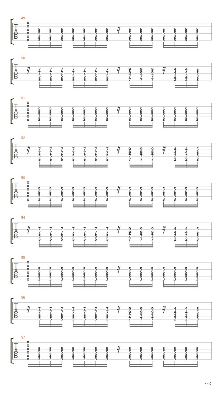 Fighting吉他谱