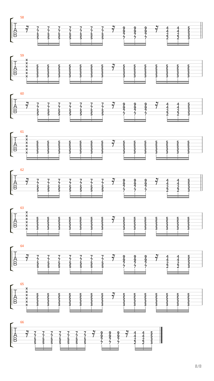 Fighting吉他谱