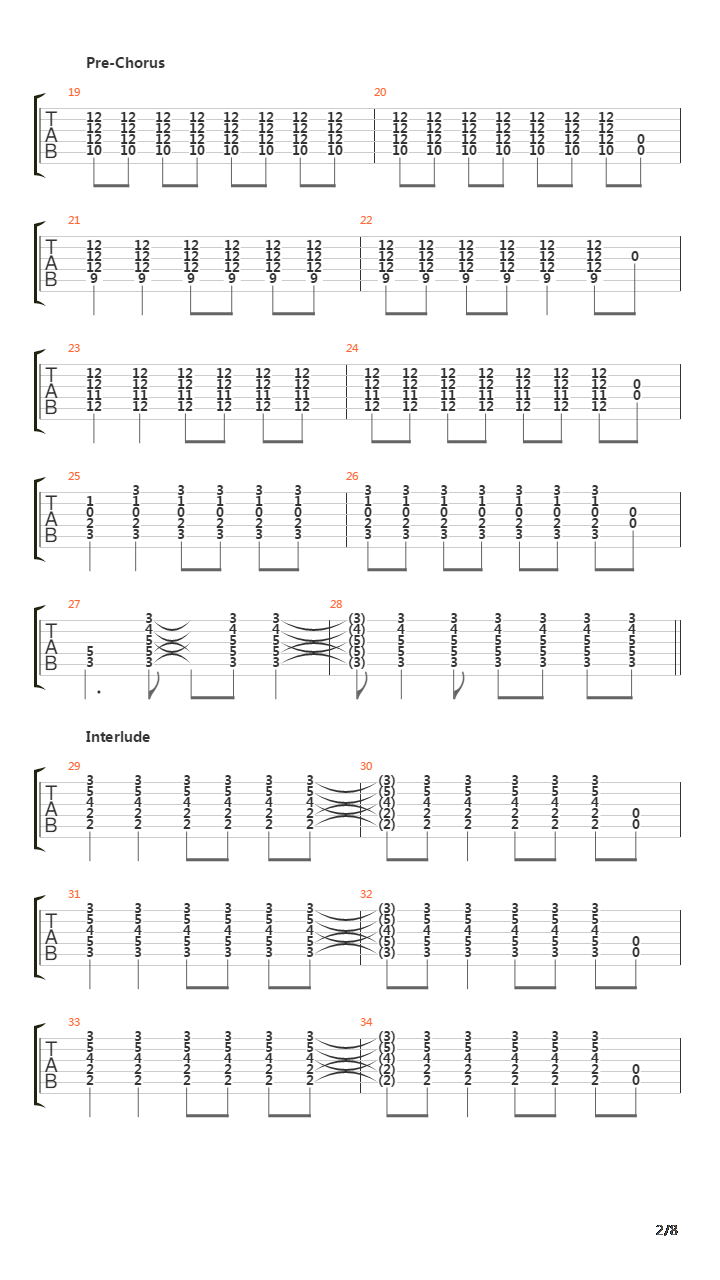 Grey吉他谱