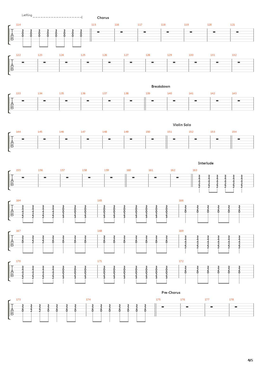 Paper Walls吉他谱