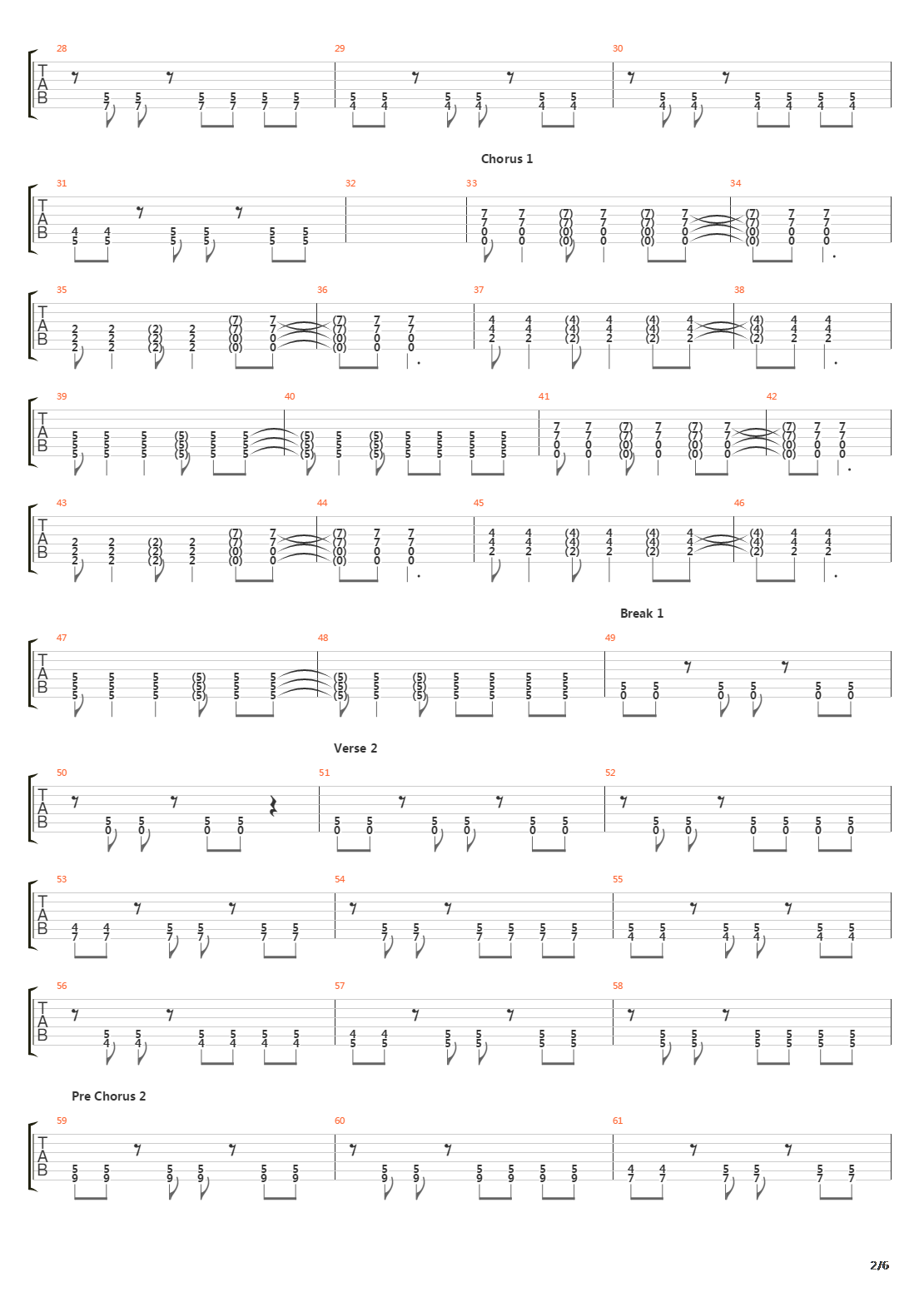 Southern Air吉他谱