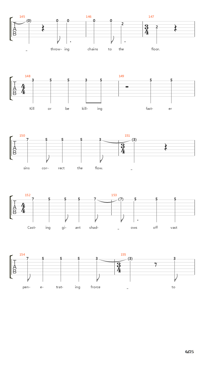 Gates Of Delirium吉他谱