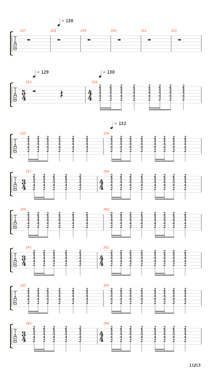 Siberian Khatru吉他谱