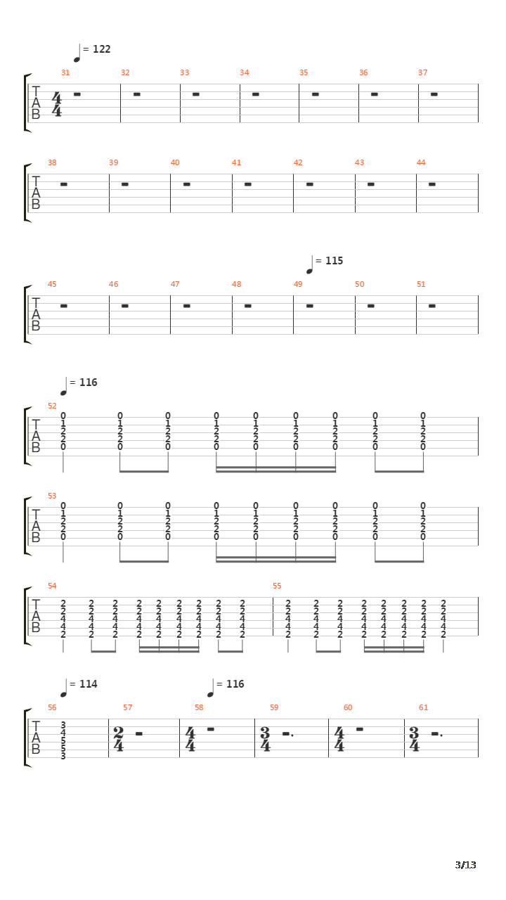 Siberian Khatru吉他谱