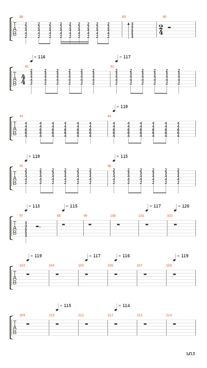 Siberian Khatru吉他谱