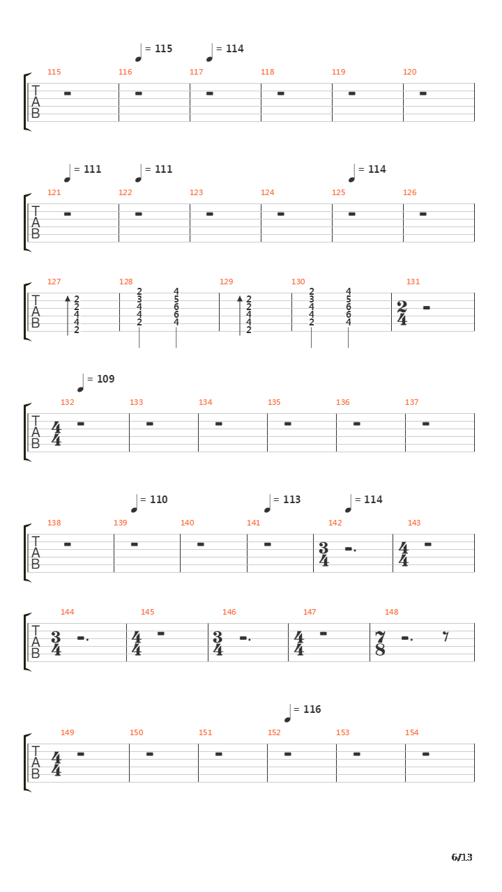 Siberian Khatru吉他谱