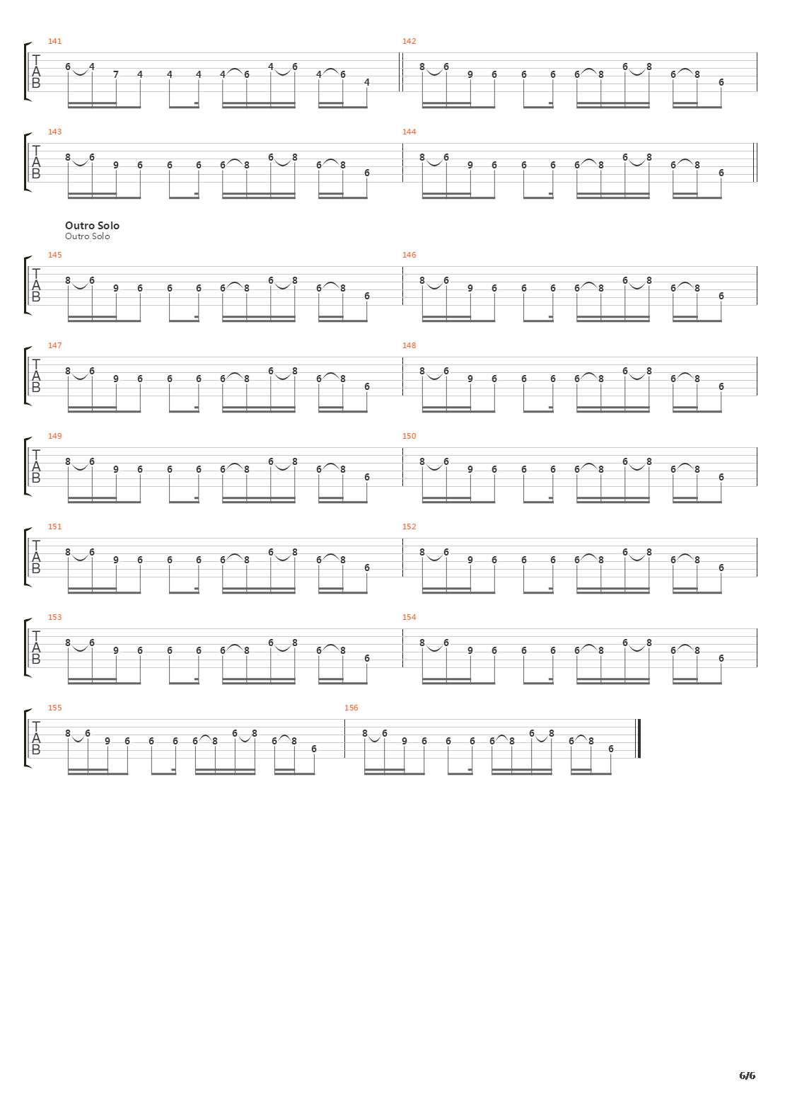 South Side Of The Sky吉他谱