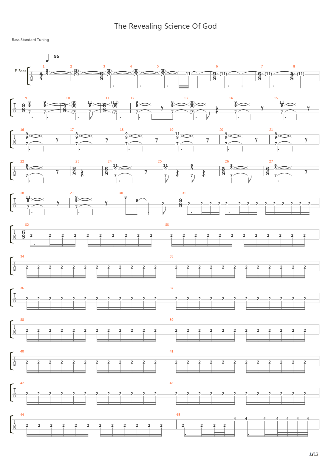 The Revealing Science Of God吉他谱