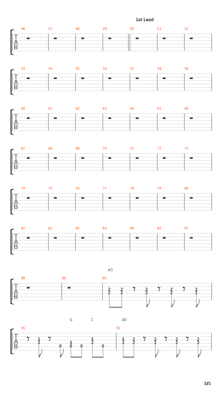 La Grange吉他谱