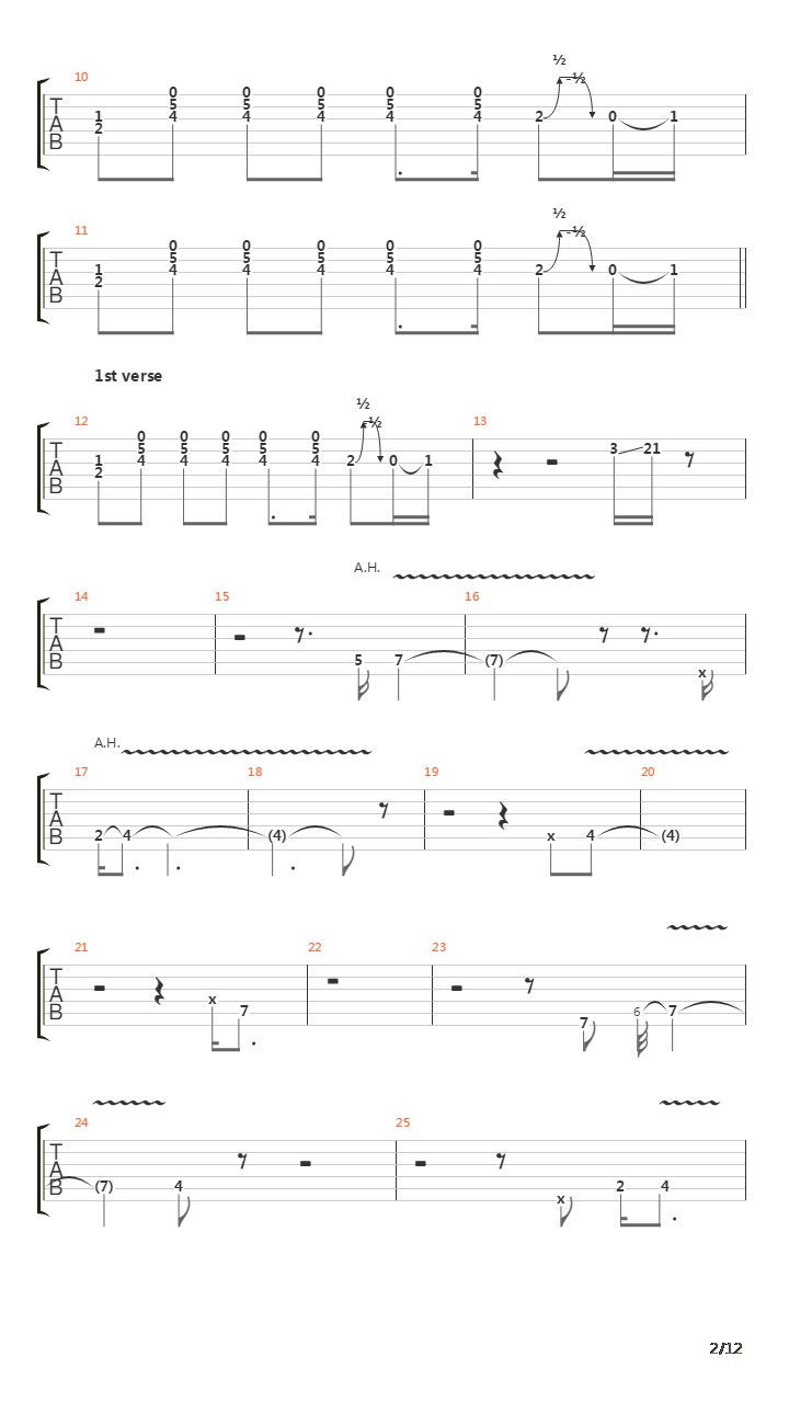 Legs吉他谱