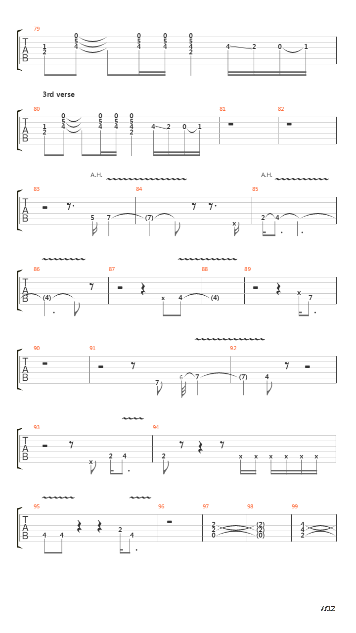 Legs吉他谱