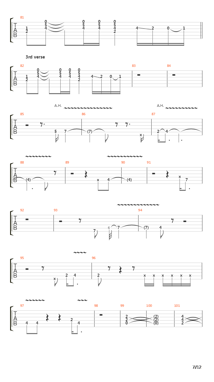 Legs吉他谱