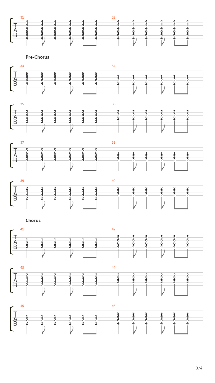 Getting Up And Leaving吉他谱