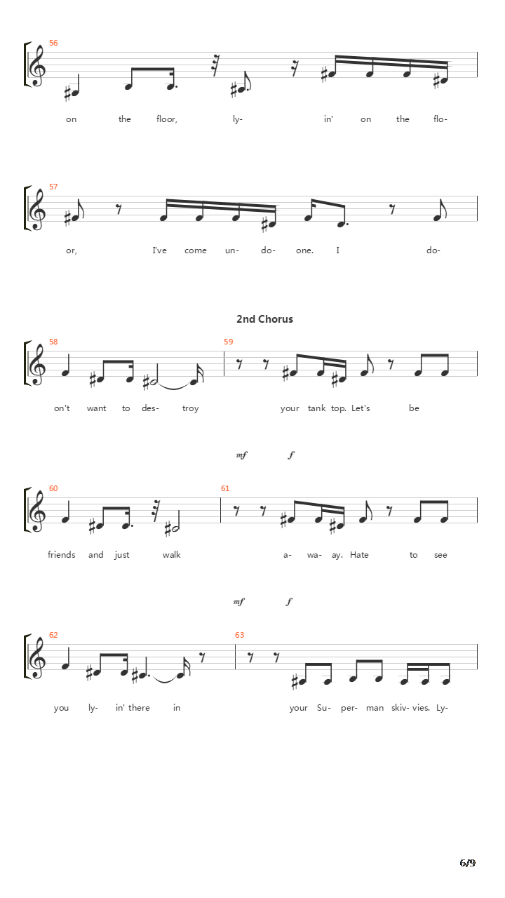 Undone The Sweater Song吉他谱