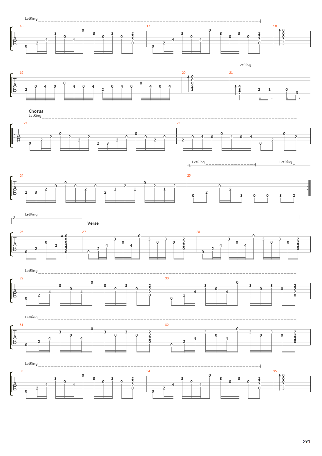 Bridge To Cross吉他谱