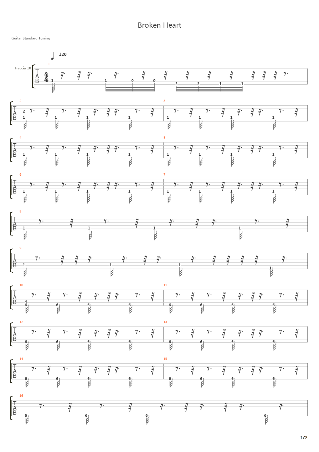 Broken Heart吉他谱